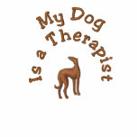 My  Dog is a Therapist embroidered shirts