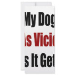 My Dog Is As Vicious As It Gets rack cards