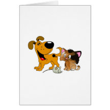 My Dog is TOO Friendly Greeting Card