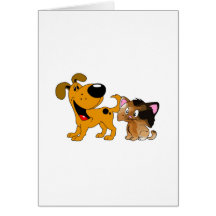 My Dog Loves Cats! Card