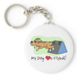 My Dog Loves Flyball Keychain