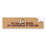 My Dog My Friend bumper stickers
