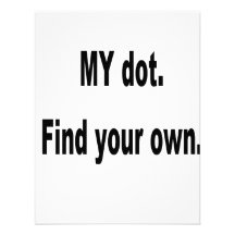 MY dot. Find your own! Corps marching band Personalised Invite