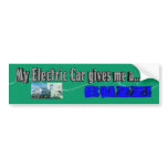 My Electric Car Bumper Sticker bumper stickers
