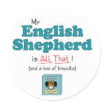 My English Shepherd is All That! stickers