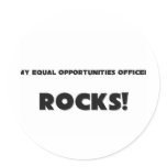 MY Equal Opportunities Officer ROCKS! stickers