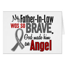 My Father-In-Law Is An Angel 1 Brain Cancer Greeting Card