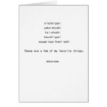 My Favorite Things Cards