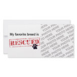 My Favourite Breed Is Rescued photo cards