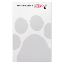 My Favourite Breed Is Rescued Personalised Stationery