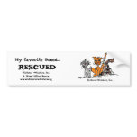 My favourite Breed....., RESCUED bumper stickers