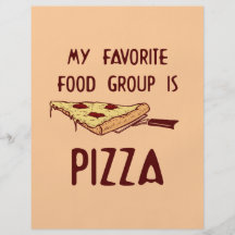 My Favourite Food Group is Pizza Personalised Flyer
