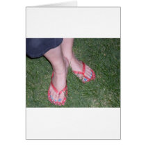 MY FEET IN THE GRASS CARD