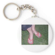 MY FEET IN THE GRASS KEYCHAINS