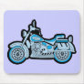 My First Blue Motorcycle Mouse Pads