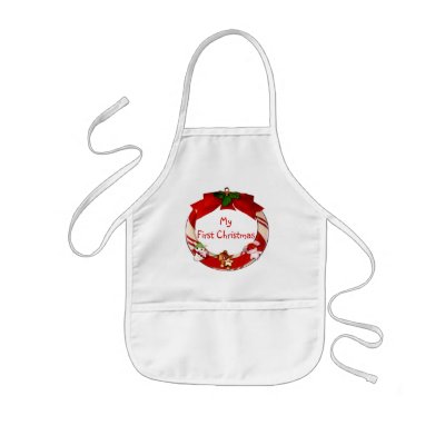 My First Christmas Baby Apron by elenaind