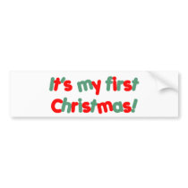 My First Christmas Bumper Stickers