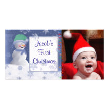 My First Christmas Photo Card Template