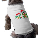 My First Christmas Santa Owl Pet T-shirt