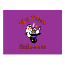 My First Halloween Postcards