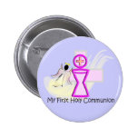 My First Holy Communion Chalice and Angel buttons