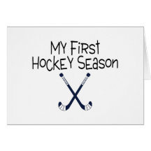 My First Soccer Season (Hockey Sticks) Card