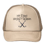My First Soccer Season (Hockey Sticks) Mesh Hats