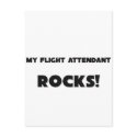 MY Flight Attendant ROCKS! postcards
