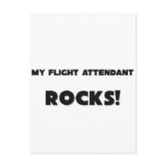 MY Flight Attendant ROCKS! postcards
