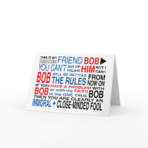 My Friend Bob Greeting Card