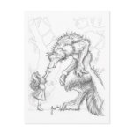My friend the wolf postcards