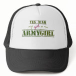 My Girl is an Army Girl Trucker Hats