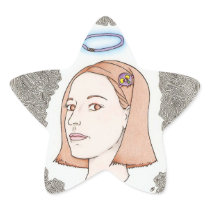 my girl star sticker
