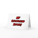 My Girlfriend Rocks Greeting Card