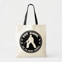 My Goal, Field Hockey Goalie Tote Bag