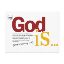 My God Is Postcard