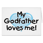 My Godfather loves me (blue) cards
