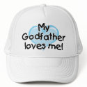 My Godfather loves me (blue) hats