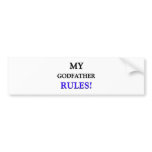 My Godfather Rules bumper stickers