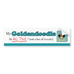 My Goldendoodle is All That! bumper stickers