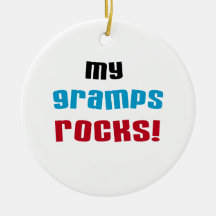 My Gramps Rocks T-shirts and Gifts Christmas Tree Ornament