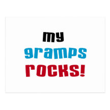 My Gramps Rocks T-shirts and Gifts Post Cards