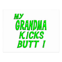 My Grandma Kicks Butt! Postcard