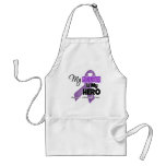 My Grandmother is My Hero - Purple Ribbon aprons