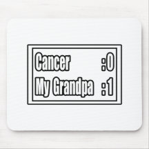 My Grandpa Beat Cancer (Scoreboard) Mouse Pads
