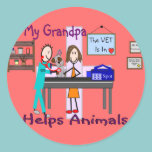 My Grandpa Helps Animals stickers