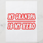 My Grandpa Is My Hero Flyer Design