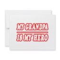 My Grandpa Is My Hero invitations