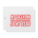 My Grandpa Is My Hero invitations