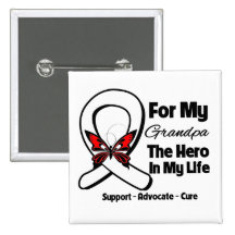 My Grandpa - Lung Cancer Awareness Pin